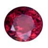Spinel Red Gemstone Oval, Loupe Clean
